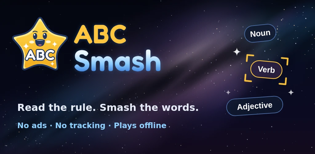ABC Smash — Read the rule. Smash the words.